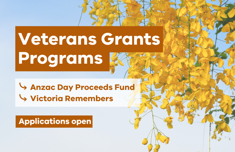 Victorian remembers and Anzac Day proceeds funds are now open