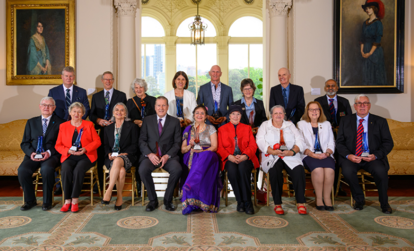 Group photo of the 2025 Victorian Senior of the Year Award recipients